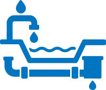 給排水用の管や水路の図